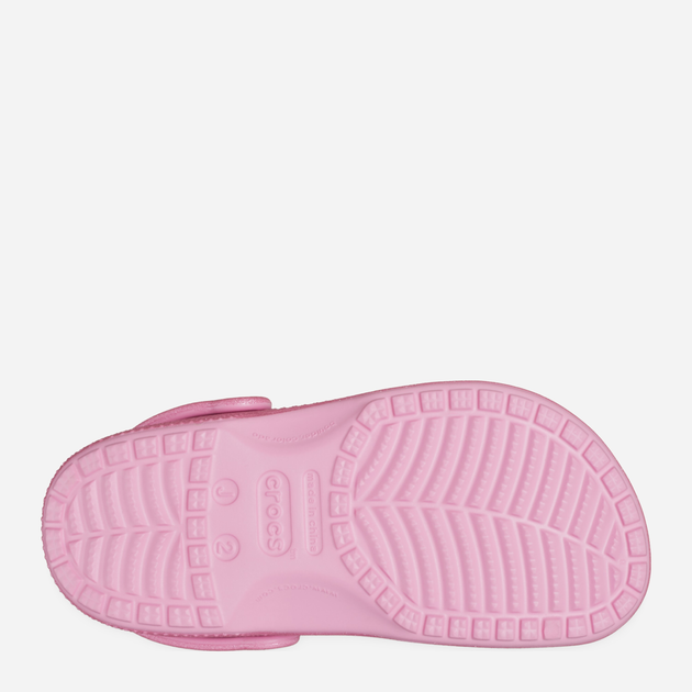 Дитячі крокси-сабо для дівчинки Crocs Classic Glitter Clog K 206993-6XE 28-29 Рожеві (196265650835) - зображення 6