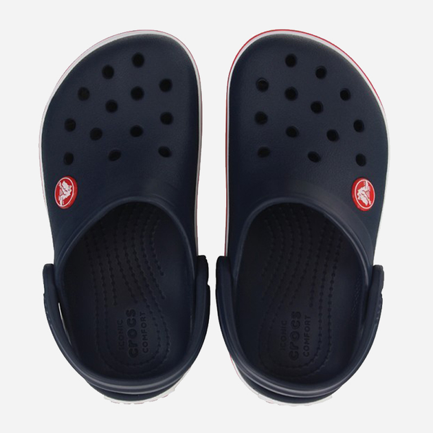 Дитячі крокси-сабо для хлопчика Crocs 207005-485 24-25 (C8) Темно-сині з червоним (191448738232) - зображення 5
