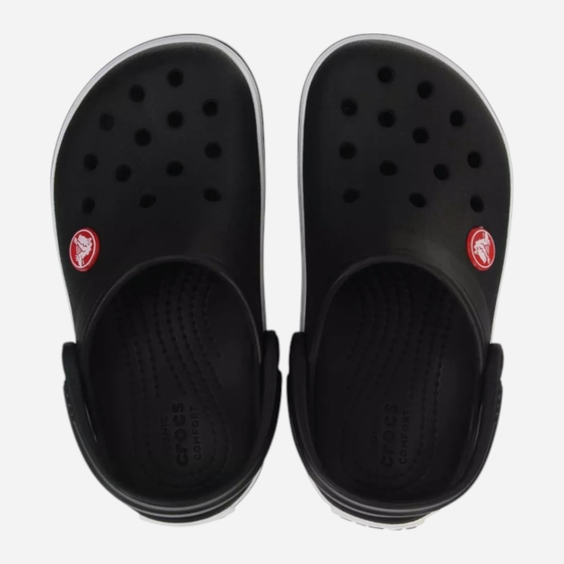 Дитячі крокси-сабо для хлопчика Crocs Crocband Kids Clog 207006-001 33-34 Чорні (191448739079) - зображення 4