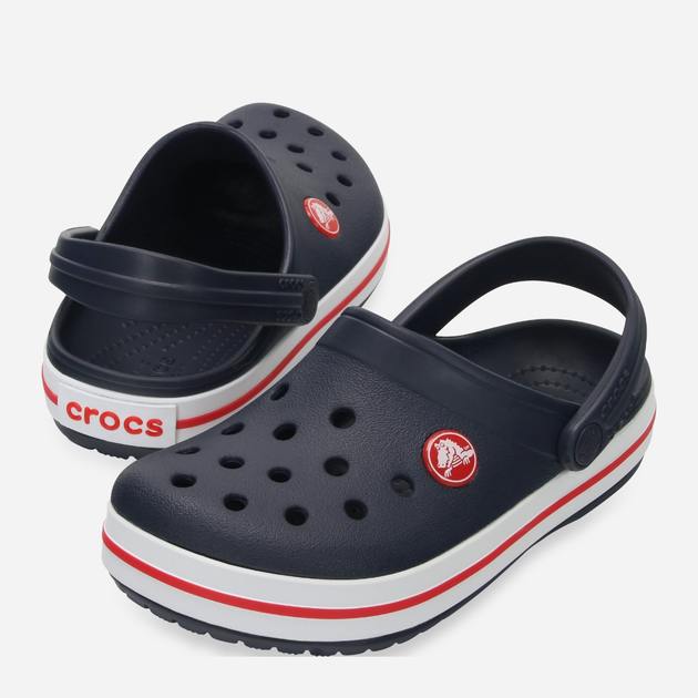 Підліткові крокси-сабо для хлопчика Crocs Crocband Kids Clog 207006-485 36-37 Темно-сині (191448739451) - зображення 3