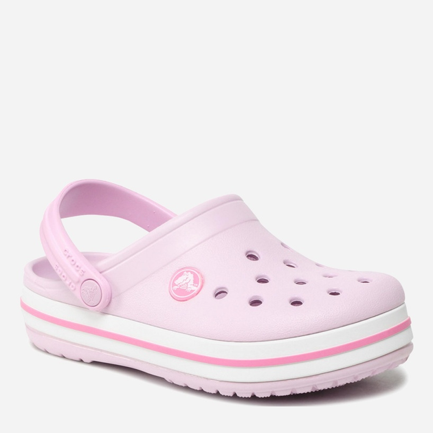 Дитячі крокси-сабо для дівчинки Crocs Crocband Kids Clog 207006-6GD 30-31 (C13) Світло-рожеві (191448740136) - зображення 3