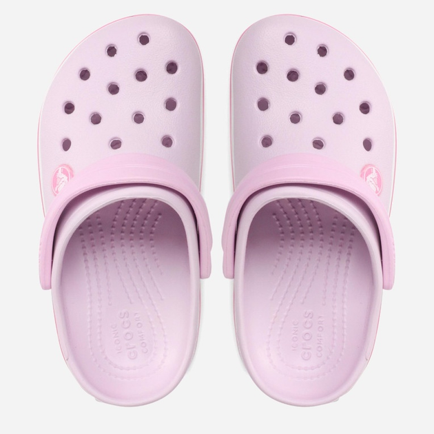 Chodaki dziecięce dla dziewczynki Crocs Crocband Kids Clog 207006-6GD 29-30 (C12) Jasnoróżowe (191448740129) - obraz 6