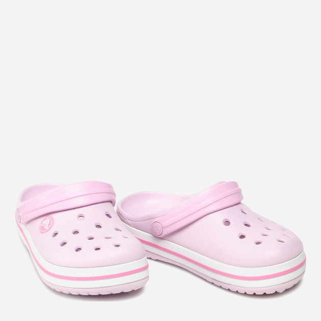 Дитячі крокси-сабо для дівчинки Crocs Crocband Kids Clog 207006-6GD 34-35 (J35) Світло-рожеві (191448740167) - зображення 5