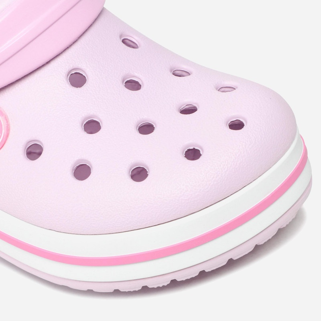 Дитячі крокси-сабо для дівчинки Crocs Crocband Kids Clog 207006-6GD 33-34 (J24) Світло-рожеві (191448740150) - зображення 8