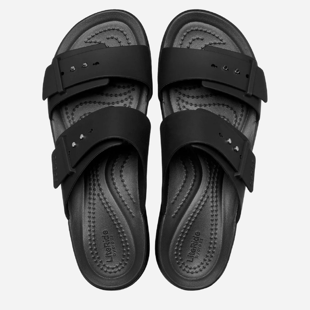 Жіночі шльопанці для пляжу Crocs Brooklyn Low Wedge Sandal W 207431-001 38-39 (W8) Чорні (191448919327) - зображення 5