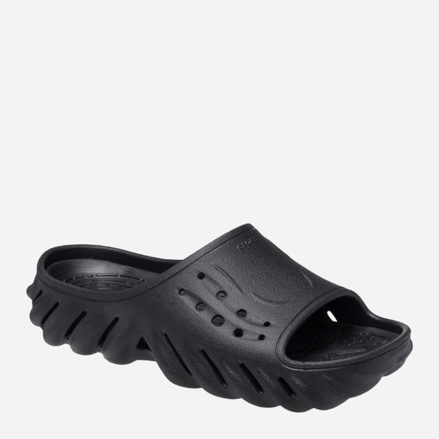 Жіночі шльопанці для пляжу Crocs Echo Slide 208170-001 37-38 Чорні (196265311798) - зображення 2