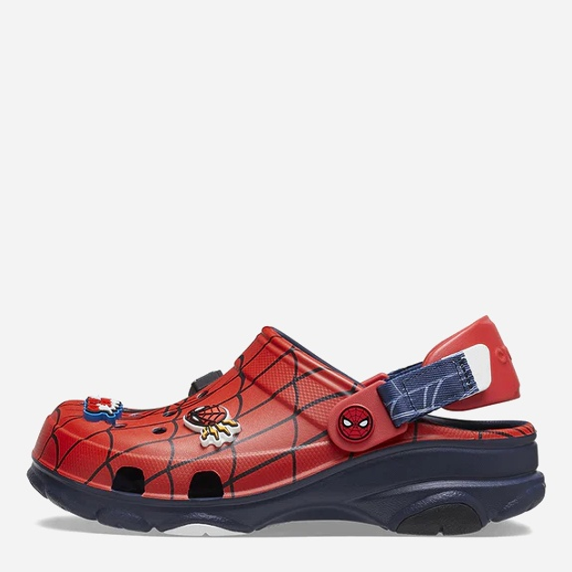 Chodaki młodzieżowe chłopięce Crocs Team Spiderman All Terain Kids Clog 208786-410 34-35 (J35) Czerwony/Granatowy (196265386987) - obraz 3