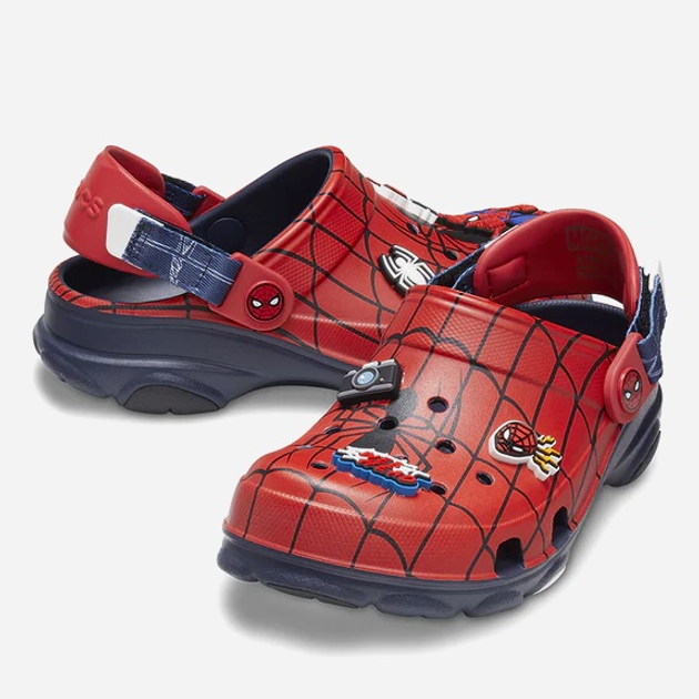 Chodaki chłopięce Crocs Team Spiderman All Terain Kids Clog 208786-410 28-29 (C11) Czerwony/Granatowy (196265386932) - obraz 6