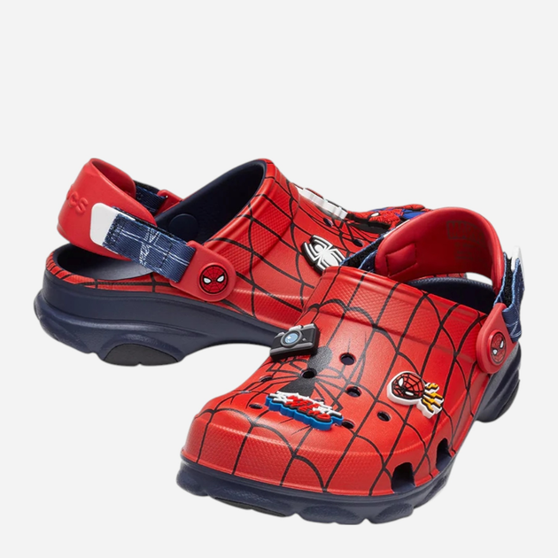 Chodaki chłopięce Crocs Spider-Man All Terrain Clog T 209258-410 22-23 (C6) Czerwony/Granatowy (196265388882) - obraz 4