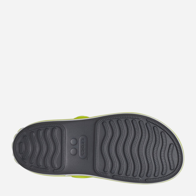 Підліткові сандалії для хлопчика Crocs Crocband Cruiser Sandal Kids 209423-1NJ 36-37 (J46) Сірий/Салатовий (196265658107) - зображення 6