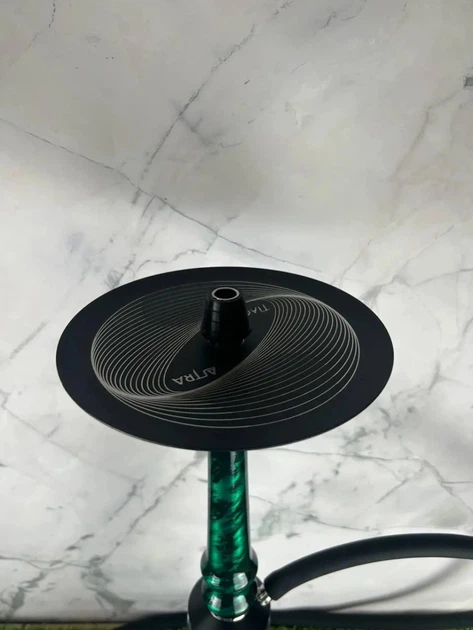 Кальян Tiaga Hookah Astra, изумрудный, стильный дизайн, высота 53 см на колбе Craft прозрачная 5092648 - изображение 3