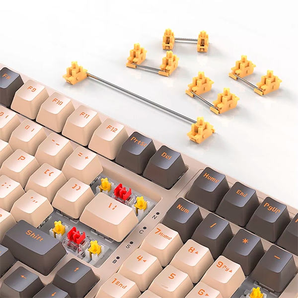 Беспроводная механическая клавиатура Attack SHARK K98 (100 клавиш, 2.4 ГГц, USB Type-C, RGB, Grey) - изображение 4