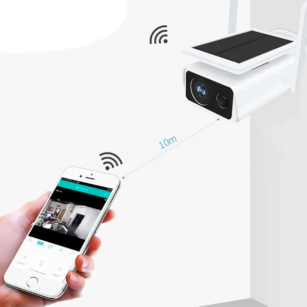 Вулична камера відеоспостереження 3Mp із сонячною панеллю WiFi Smart Camera SOLAR (L) - Фото 5 Вулична камера відеоспостереження 3Mp із сонячною панеллю WiFi Smart Camera SOLAR (L) - зображення 5