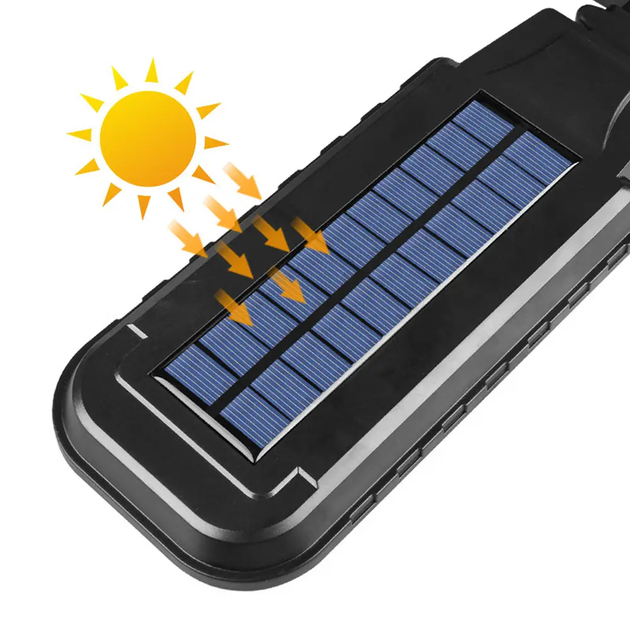Вуличний прожектор, 210 LED, із сонячною панеллю та датчиком руху / Світильник ліхтар на столб 210A/T210B (L) - зображення 4