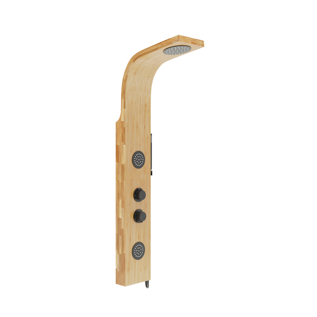 Душевая панель Corsan Bali bamboo black с термостатом B231TBL - изображение 2