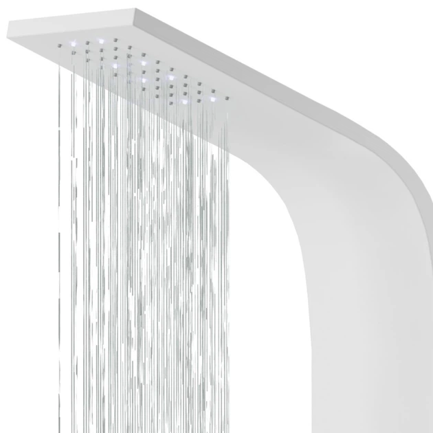 Душевая панель Corsan Alto white LED с изливом A017MWHLEDW - изображение 4