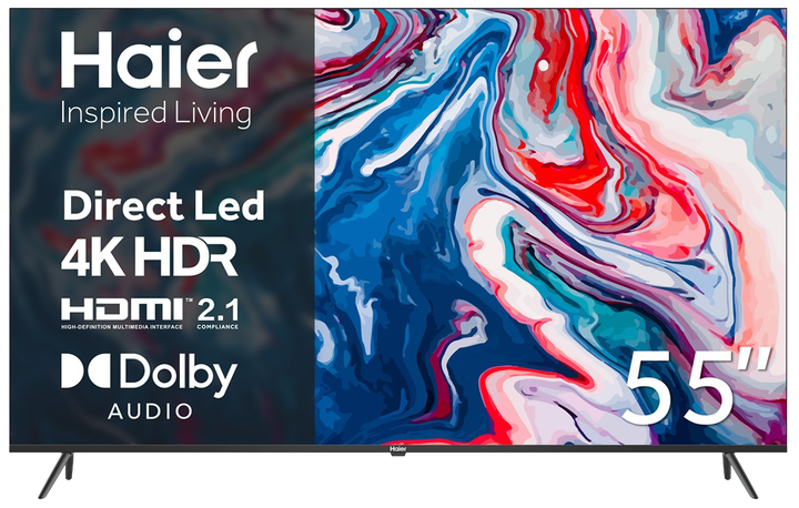 LED-телевізор Haier H65K801UG (7006313) - Фото 1 LED-телевізор Haier H65K801UG (7006313) - изображение 1