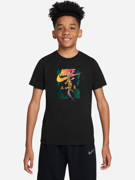 Підліткова футболка для хлопчика Nike Sportswear FZ5158-010 M (137-147 см) Чорна (197596937732) - зображення 1