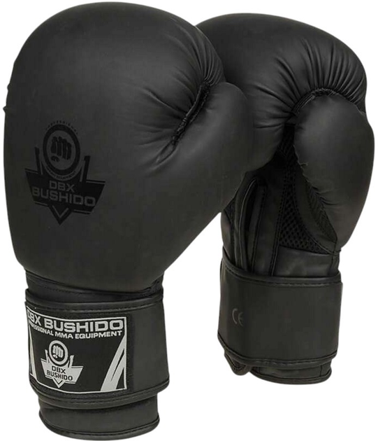 Боксерські рукавички Bushido B-2v12 розмір 12 oz Black (5902539018134) - зображення 1