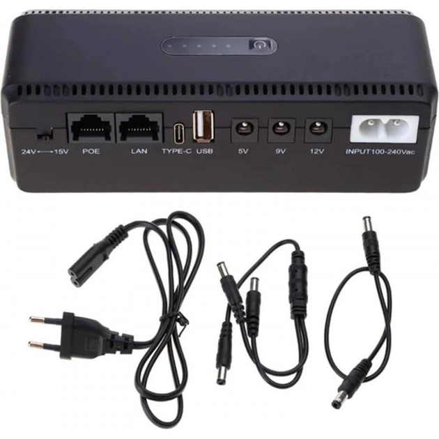 Павербанк Yepo Smart DC-UPS 10400mAh DC-5V/9V/12V (UA-112485) (6980228112485) - зображення 2