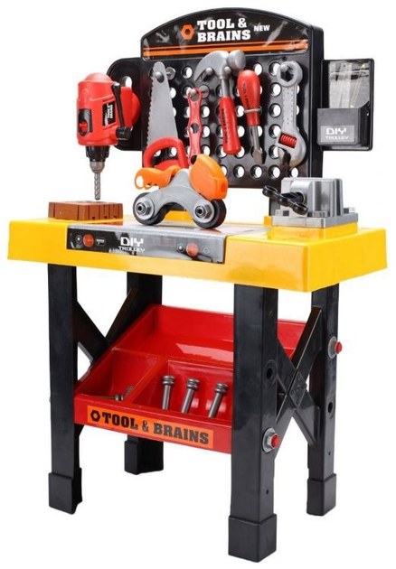Zestaw do zabawy EcoToys Duży warsztat majsterkowicz "Tool & Brains" HC121811 (WS-5606) (5903089065524) - obraz 3