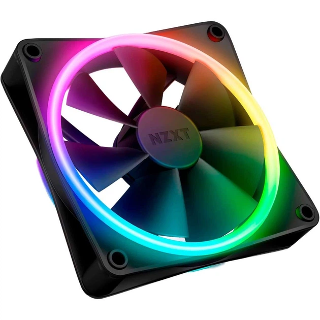 Вентилятор NZXT F120 RGB Duo Black (RF-D12SF-B1) - Фото 2 Вентилятор NZXT F120 RGB Duo Black (RF-D12SF-B1) - зображення 2