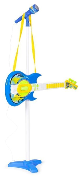 Іграшковий набір EcoToys електрогітара + мікрофон + підставка mp3 блакитна HC342076 (5905817002825) - зображення 3