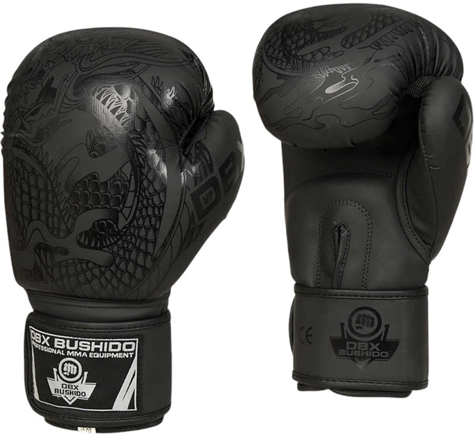 Боксерські рукавички Bushido Black Dragon B-2v18 розмір 10 oz Black (5904639190338) - зображення 2