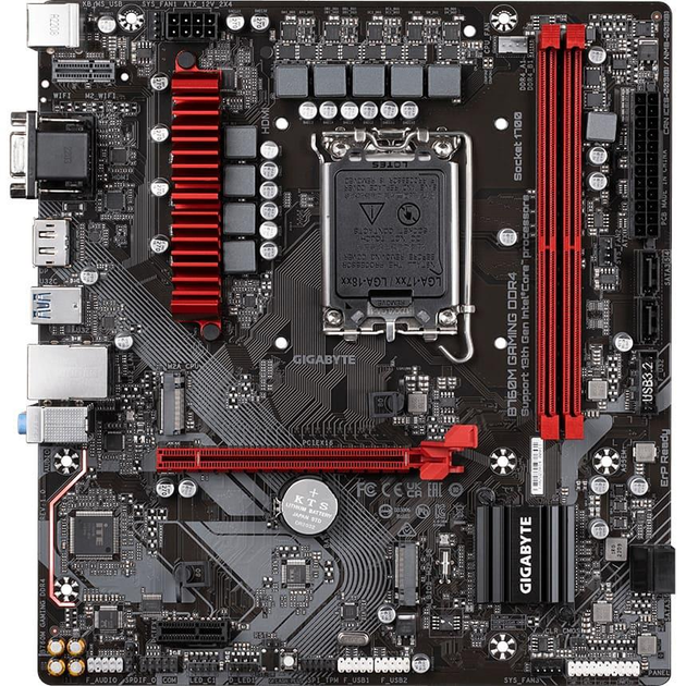 Материнська плата Gigabyte B760M Gaming DDR4 (B760M Gaming DDR4) (Socket 1700, Intel B760, Micro-ATX) - изображение 1