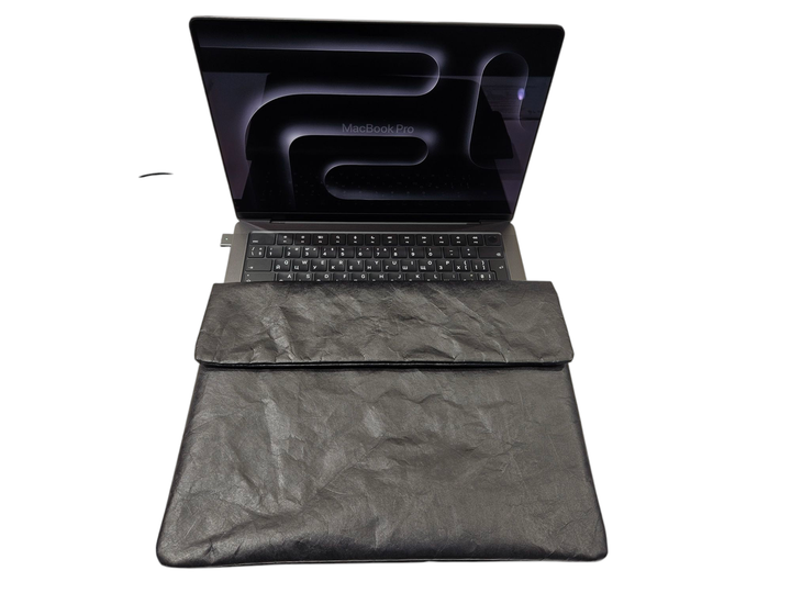 Чехол для ноутбука, MacBook, iPad, планшета 13" Black из материала "Tyvek" Черный - Фото 2 Чехол для ноутбука, MacBook, iPad, планшета 13" Black из материала "Tyvek" Черный - изображение 2