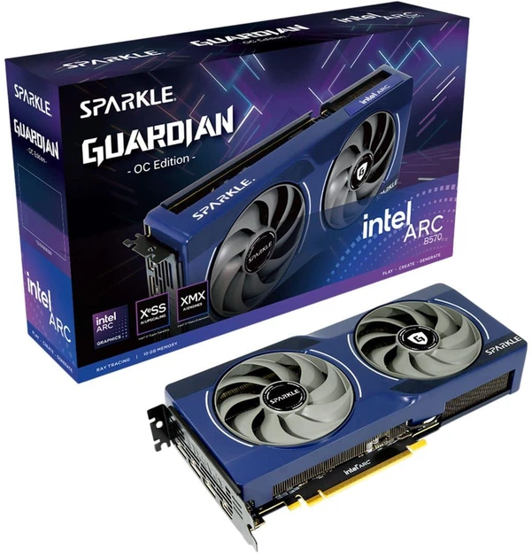 Видеокарта SPARKLE Intel Arc B570 GUARDIAN OC 10Gb (SB570G-10GOC) (GDDR6, 160 bit, PCI-E v4.0 x8) - изображение 7