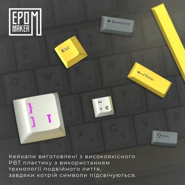 Клавіатура Epomaker AK820 Pro Gift Switch Black (AK820-PRO-BG) - зображення 10