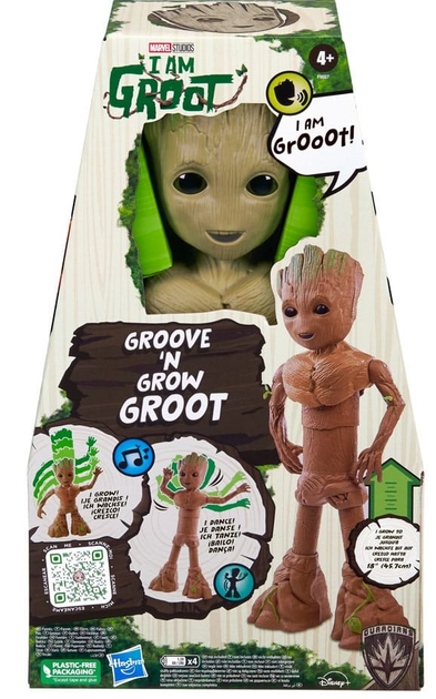 Фігурка інтерактивна Hasbro I Am Groot - Groove 'N Grow Groot F8027 45 см (5010996104595) - зображення 1