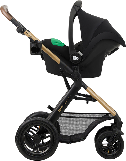 Универсальная коляска 3 в 1 Kinderkraft Moov 2 Pure Black (5902533925780) - изображение 8