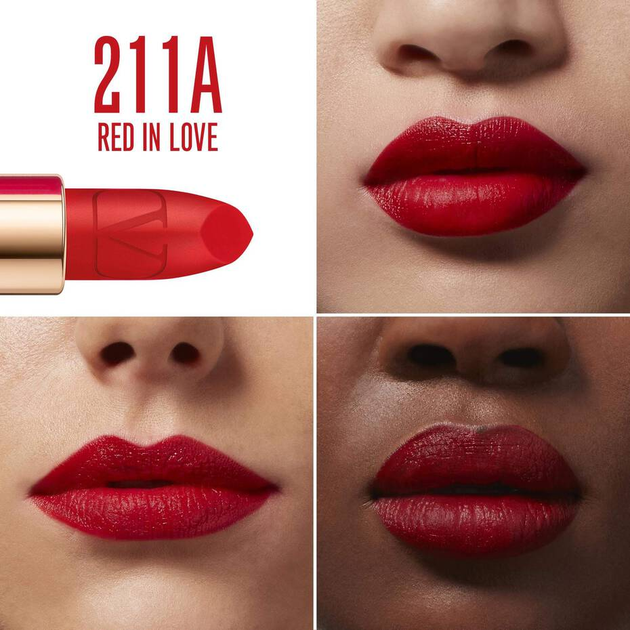 Szminka Valentino Rosso Valentino matowa 211A Red In Love 3.4 g (3614273229258) - obraz 3