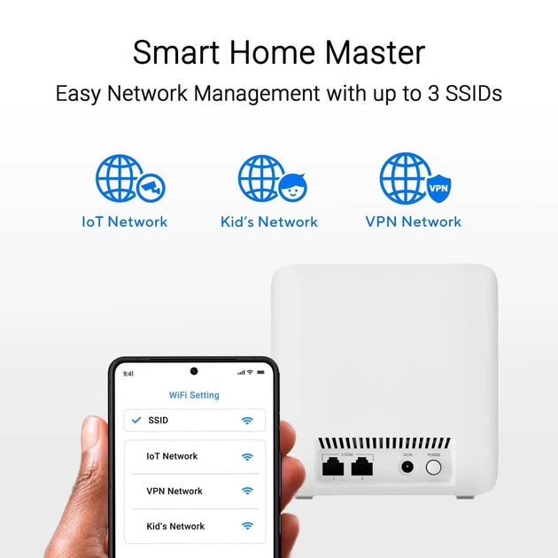 MESH-система ASUS WiFi-Mesh ZenWiFi BD4 BE3600, 2x2,5GE WAN/LAN, 1мод, білий (90IG0960-MO3C00) - Фото 11 MESH-система ASUS WiFi-Mesh ZenWiFi BD4 BE3600, 2x2,5GE WAN/LAN, 1мод, білий (90IG0960-MO3C00) - зображення 11