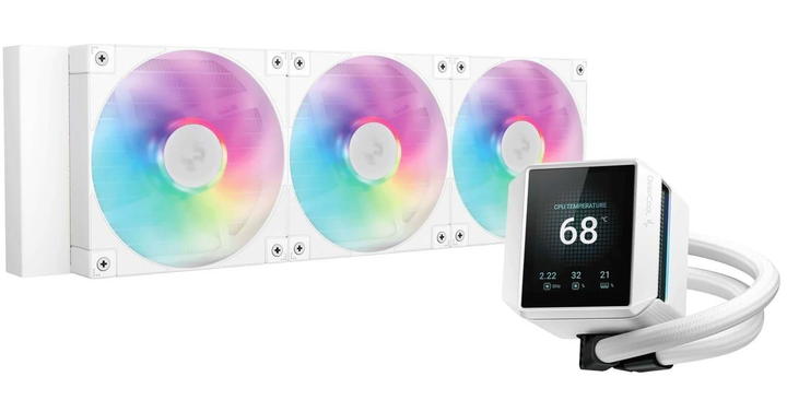 СВО Deepcool Mystique 360 ​​ARGB White (R-LX360-WHDSNMCP-G-1) - зображення 1