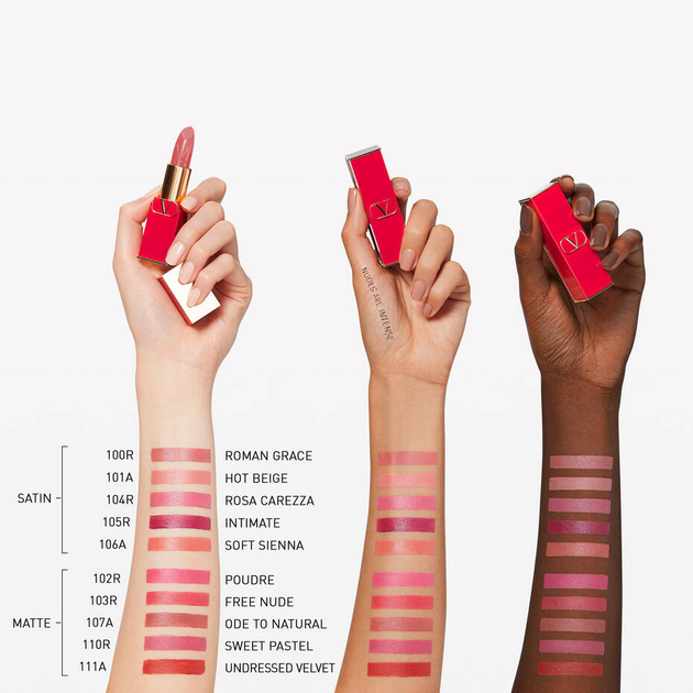 Szminka Valentino Rosso Valentino matowa 111A Undressed Velvet 3.4 g (3614273229210) - obraz 4