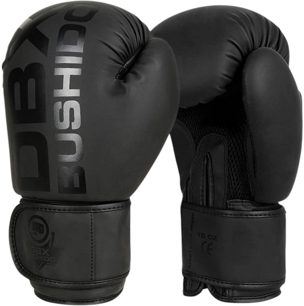 Боксерські рукавички Bushido Active Clima B-2v21 розмір 12 oz Black (5904639191359) - зображення 1