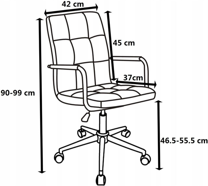 Fotel biurowy OTE Ksawery beżowy (5908221422173) - obraz 8