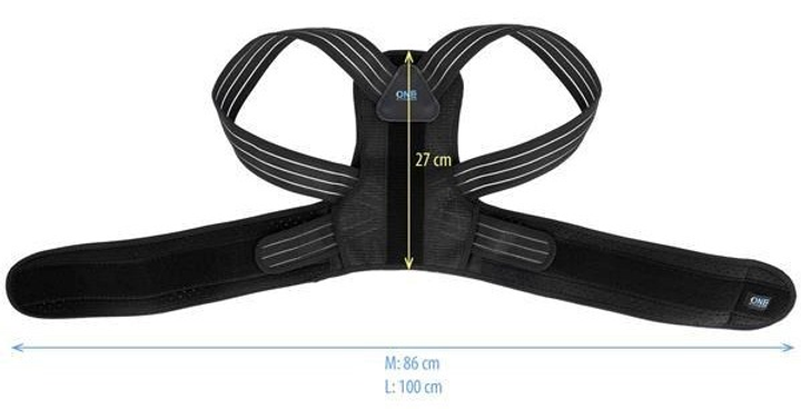 Bandaż One Fitness Korektor postawy regulowany rozmiar M KP207 (5907695537925) - obraz 6