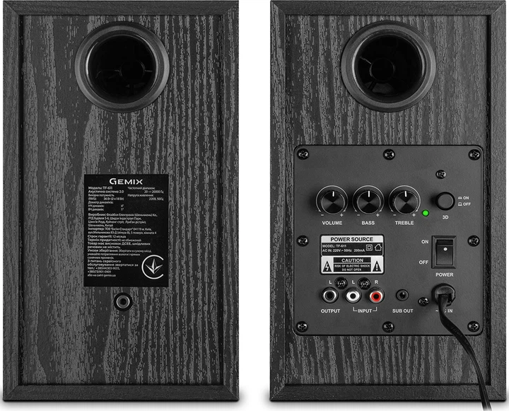 Акустическая система Gemix TF-611 Black – фото, отзывы