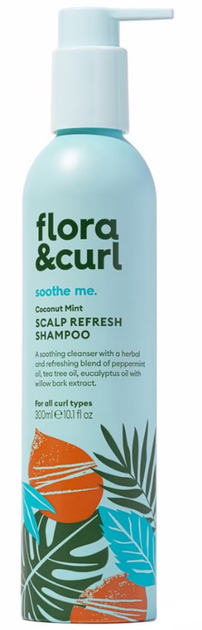 Szampon do włosów kręconych Flora & Curl Coconut Mint odświeżający 300 ml (5060627510721) - obraz 1