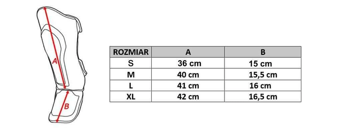 Ochraniacze piszczele i stopy Bushido SP-10v1 XL Black/Red (5902539014136) - obraz 8