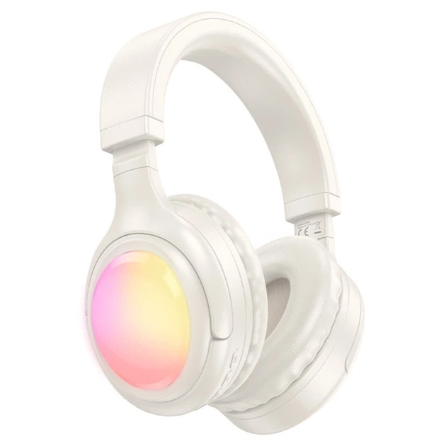 Беспроводные наушники HOCO W48 Focus BT headphones Milky white - изображение 2