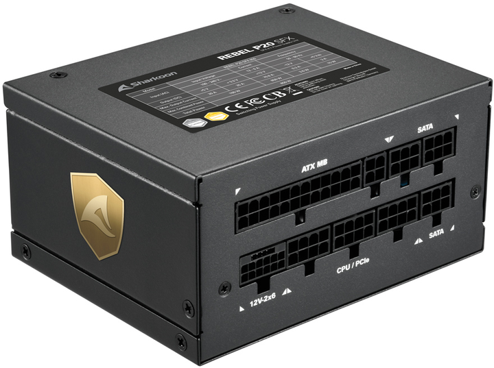 Блок живлення Sharkoon Rebel P20 SFX 4.1 750W (4044951040650) - зображення 6