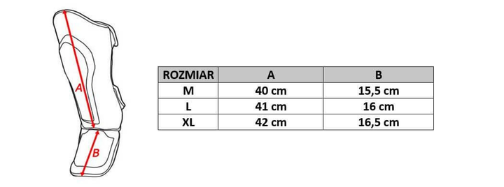 Ochraniacze piszczele i stopy Bushido SP-10v2 M Black/Red (5902539014501) - obraz 6