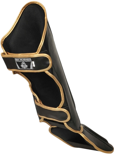 Захист гомілки та стопи Bushido SP-10v4 XL Black/Gold (5902539015980) - зображення 7