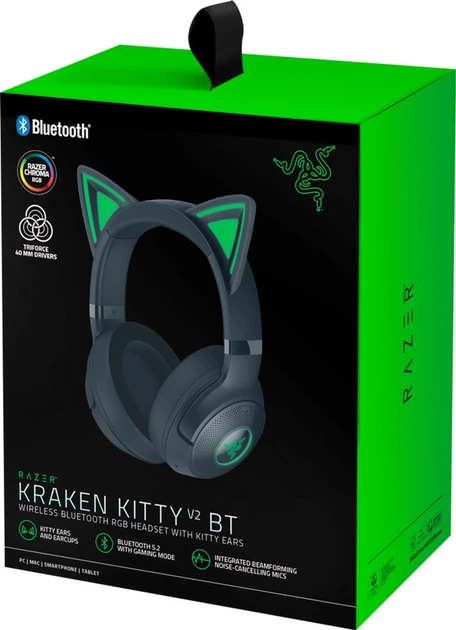 V2 Kitty Kraken Razer BT 25年製 RZ04-0486 ヘッドホン