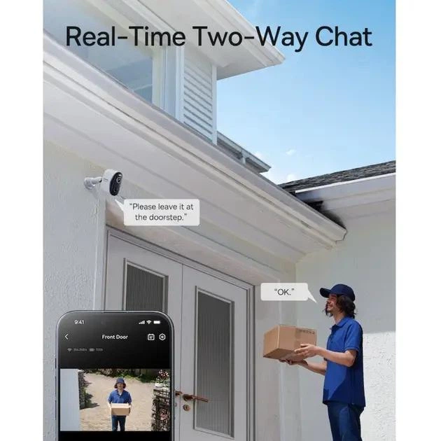 IP-камера відеоспостереження Baseus Security N1 Plus Outdoor Camera 2K 2-Cam Kit S0TY002132 White - изображение 8
